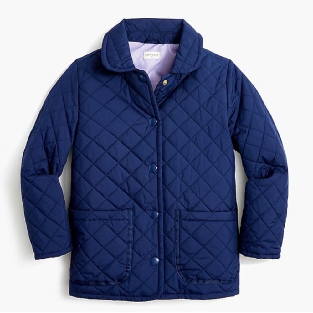 Crewcuts Kids Blue Quilted Puffer Jacket
